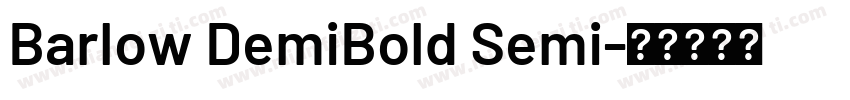 Barlow DemiBold Semi字体转换